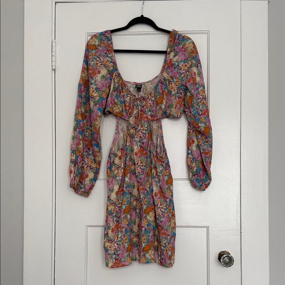 Wild Fable Floral Long Sleeve Dress - Multicolor
